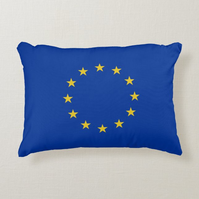 EU-vlag Accent Kussen (Voorkant)