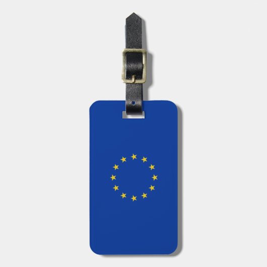 EU-vlag Bagagelabel (Voorkant verticaal)
