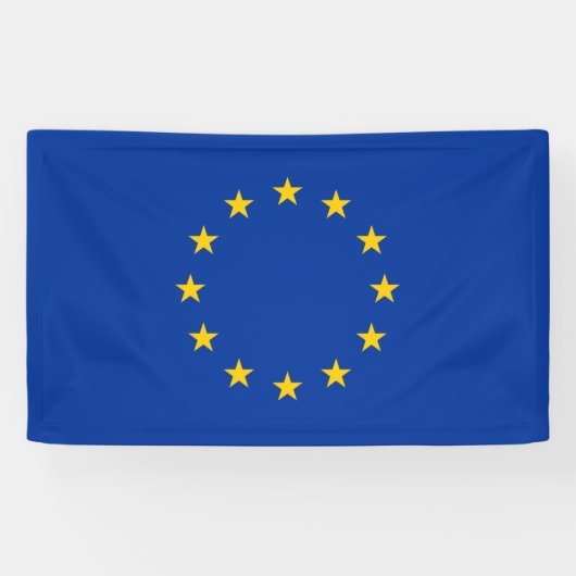 EU-vlag Banner (Horizontaal)