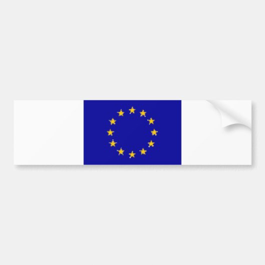 EU-vlag, BG Bumpersticker (Voorkant)