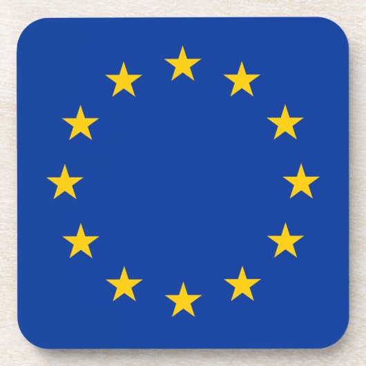 EU-vlag Bier Onderzetter (Voorkant)