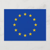 EU - vlag Briefkaart (Voorkant)