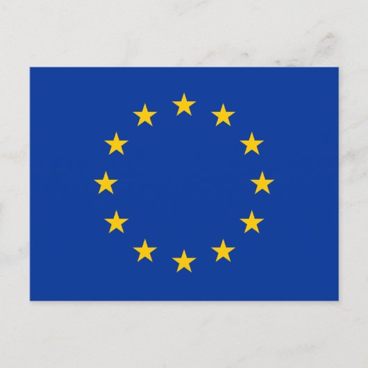 EU - vlag Briefkaart (Voorkant)