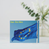 EU-vlag Briefkaart (Staand voorkant)