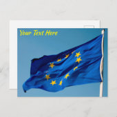 EU-vlag Briefkaart (Voorkant / Achterkant)