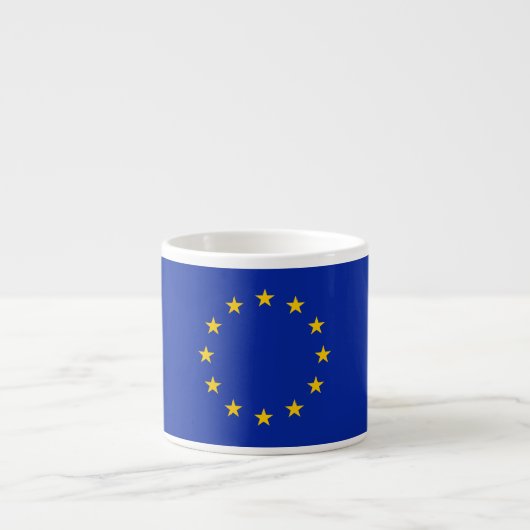 EU-vlag Espresso Kop (Voorkant)