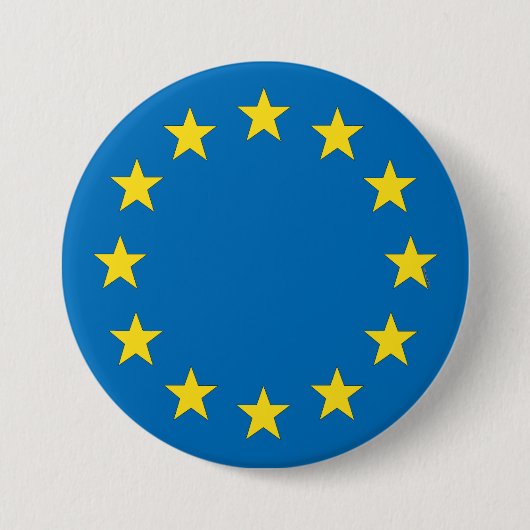 EU-vlag EU-referendum Sterker Ronde Button 7,6 Cm (Voorkant)