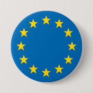 EU-vlag EU-referendum Sterker Ronde Button 7,6 Cm
