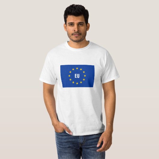 EU-vlag EU-shirt T-shirt (Voorkant volledig)