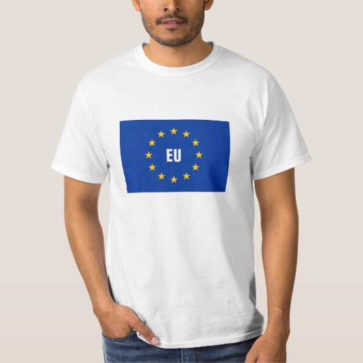 EU-vlag EU-shirt T-shirt (Voorkant)