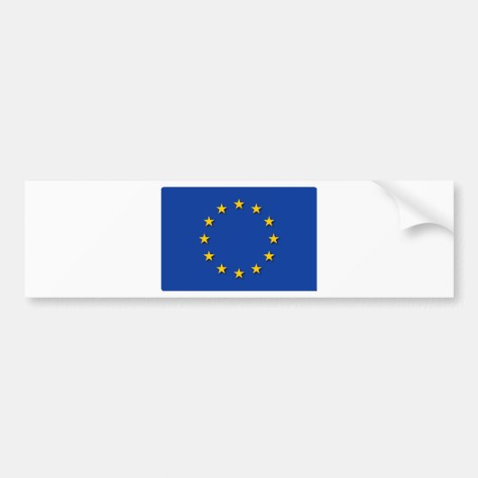 EU-vlag / EU-vlag Bumpersticker (Voorkant)