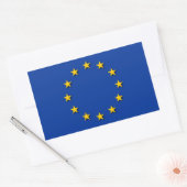 EU-vlag / EU-vlag Rechthoekige Sticker (Envelop)