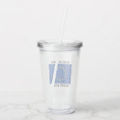 EU-vlag Euro Pride douane Acryl Drinkbeker (Achterkant)