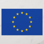 EU-vlag (Europa) Briefpapier (Voorkant)