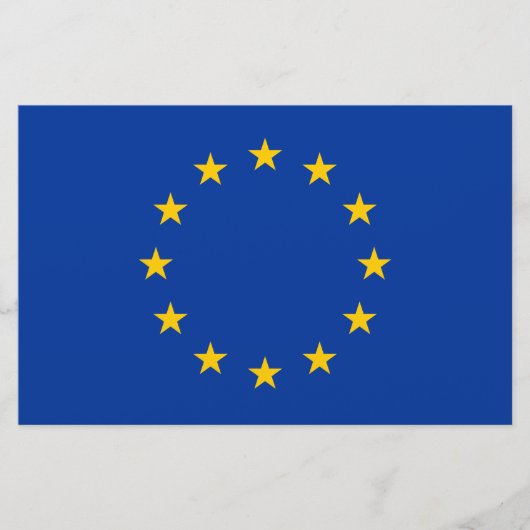 EU-vlag (Europa) Briefpapier (Voorkant)