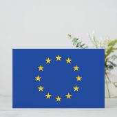EU-vlag (Europa) Briefpapier (Staand voorkant)