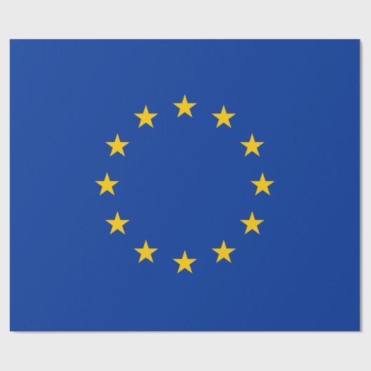 EU-vlag (Europa) Cadeaupapier (Vlak)