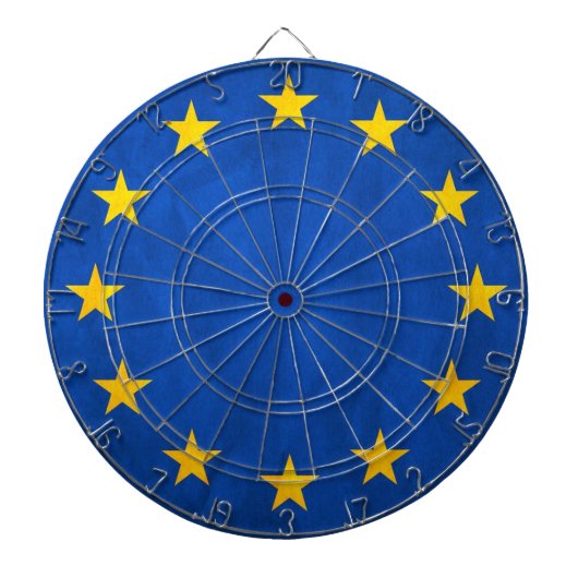EU-vlag (Europa) Dartbord (Voorkant)