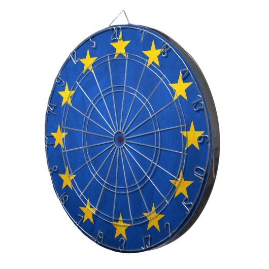 EU-vlag (Europa) Dartbord (Voorkant Rechts)