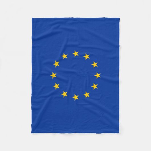 EU-vlag Europa Fleece Deken (Voorkant)
