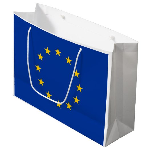 EU-vlag (Europa) Groot Cadeauzakje (Voorkant Gekanteld)