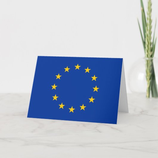 EU-vlag (Europa) Kaart (Voorkant)