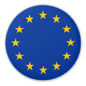 EU-vlag (Europa) Keramische Knop (Voorkant)