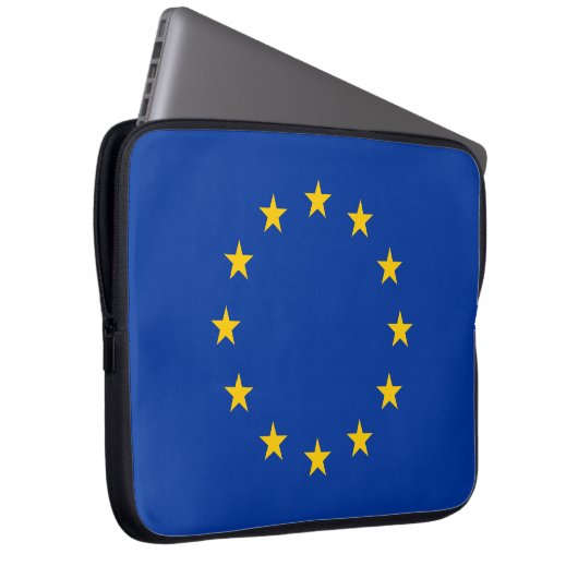 EU-vlag (Europa) Laptop Sleeve (Voorkant Rechts)