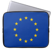 EU-vlag (Europa) Laptop Sleeve (Voorkant)