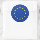 EU-vlag (Europa) Ronde Sticker (Tas)
