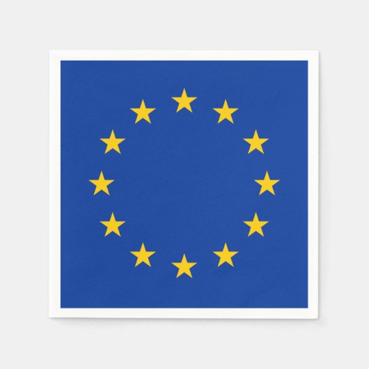 EU-vlag (Europa) Servet (Voorkant)