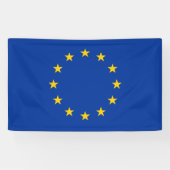 EU-vlag (Europa) Spandoek (Horizontaal)