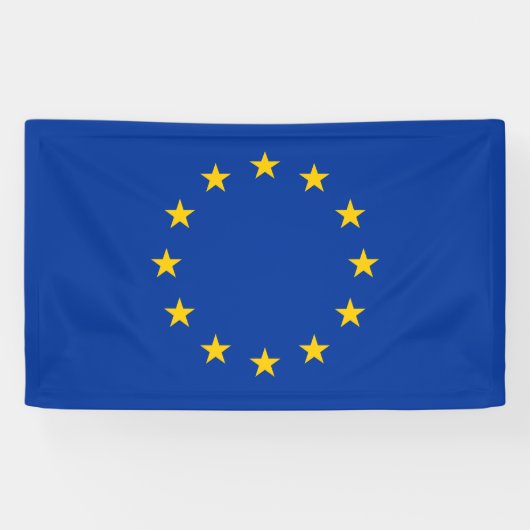 EU-vlag (Europa) Spandoek (Horizontaal)