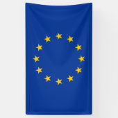 EU-vlag (Europa) Spandoek (Verticaal)
