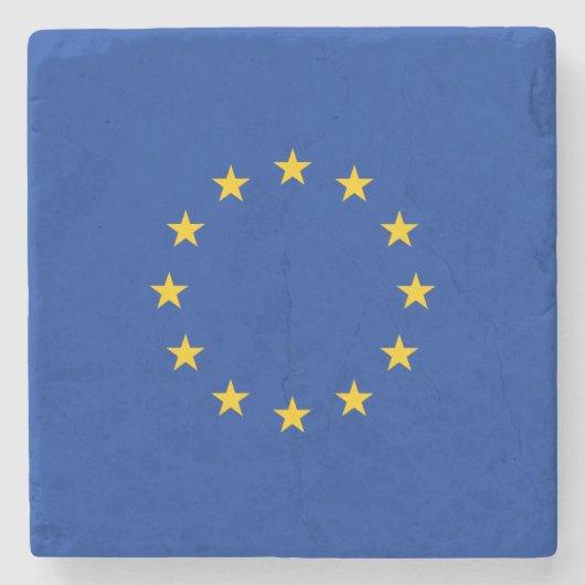 EU-vlag (Europa) Stenen Onderzetter (Voorkant)