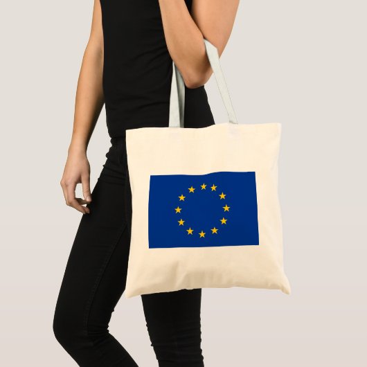 EU-vlag (Europa) Tote Bag (Voorkant (product))