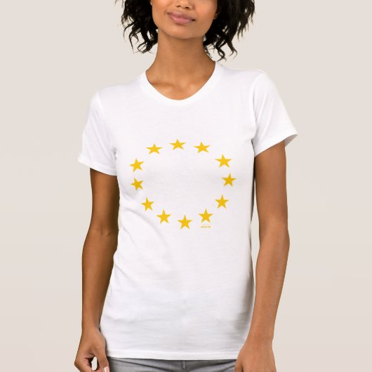 EU-vlag (Europese Unie) T-shirt (Voorkant)