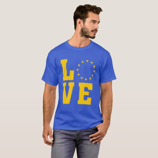 EU-vlag, Europese Unie, VERLIES T-shirt (Voorkant volledig)