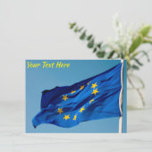  EU-vlag Kaart (Staand voorkant)