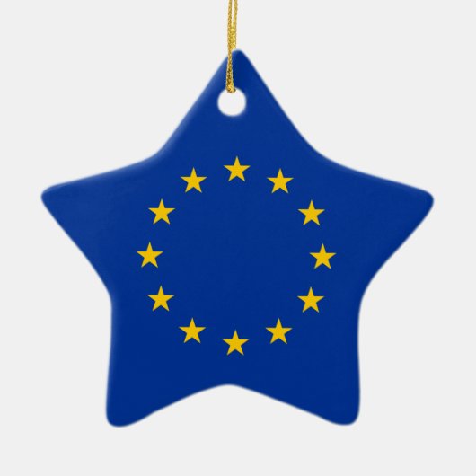 EU - vlag Keramisch Ornament (Voorkant)