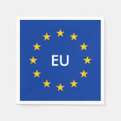 EU vlag papier partij servetten (Voorkant)