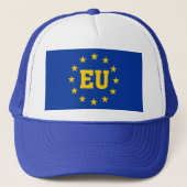 EU-vlag, Pet van EU-supporters. (Voorkant)