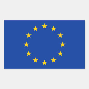 EU-vlag Rechthoekige Sticker