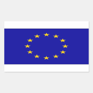 EU-vlag Rechthoekige Sticker