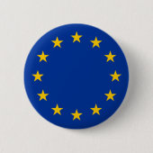 EU-vlag Ronde Button 5,7 Cm (Voorkant)