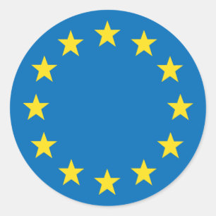 EU-vlag Ronde Sticker