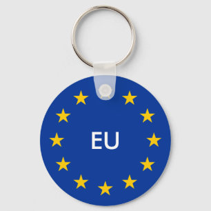 EU-vlag sleutelhangers met aangepaste tekst