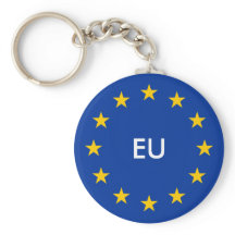 EU-vlag sleutelhangers met aangepaste tekst