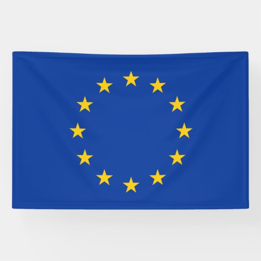 EU-vlag Spandoek (Horizontaal)