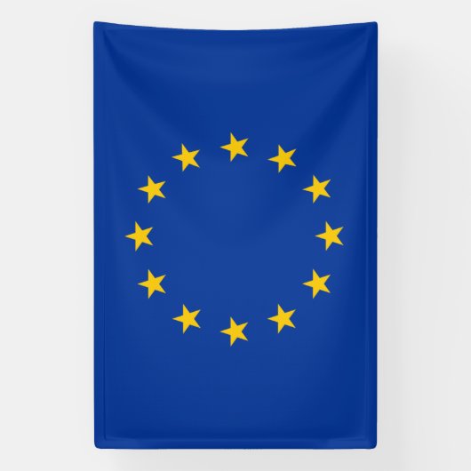 EU-vlag Spandoek (Verticaal)